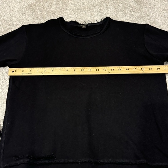 ALALA Cypher Sweatshirt black destroyed  crewneck size small EUC - Picture 12 of 13